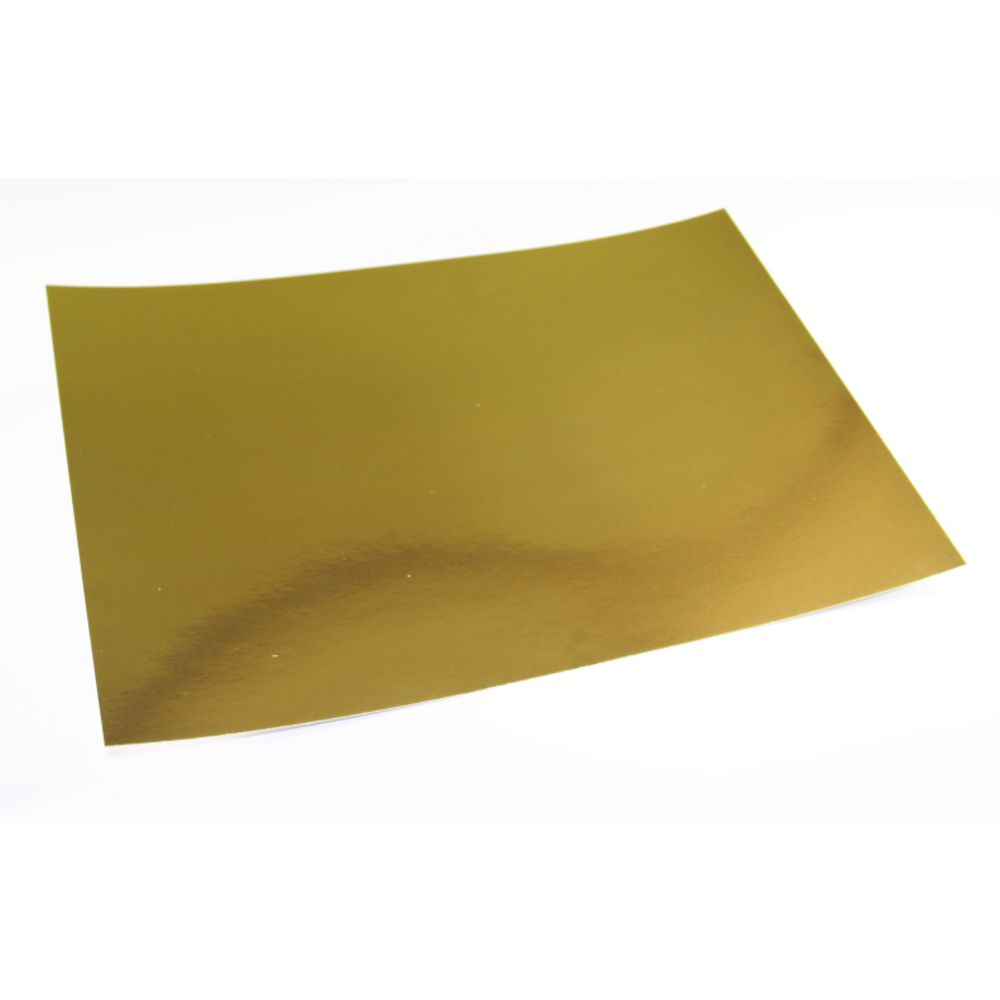 Foil Board A4 Single Sided 250gsm Gold Pack of 50